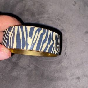 J crew bracelet zebra bangle
